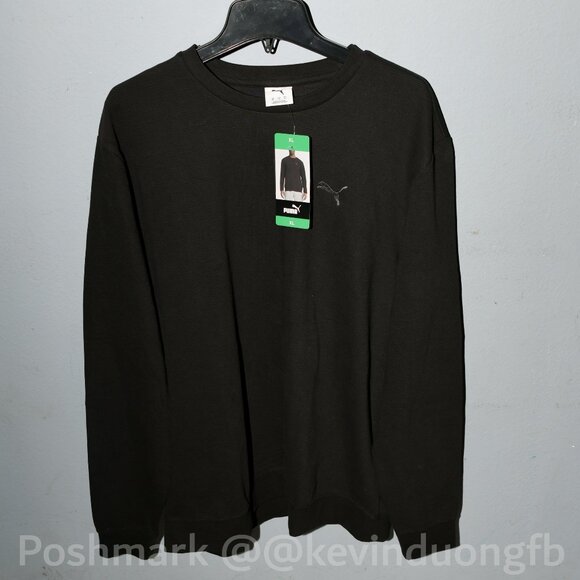 Puma Men's Textured Crew Neck Sweatshirt - Picture 1 of 4